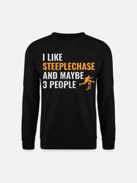 Steeplechase Race Steeplechaser Athlétisme - Sweat-shirt Unisexe - noir