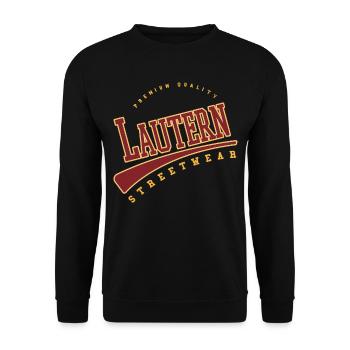 Lautern Germany College High School Style - Unisex Sweatshirt - black - Front - Alina (178cm) & Michal (187cm)
