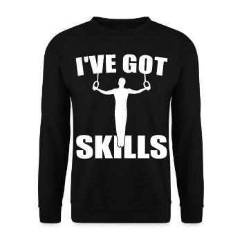 Gymnastique Acrobaties Cheerleading Gymnaste Gymnastique au sol - Sweat-shirt Unisexe - noir - Devant - Alina (178cm) & Michal (187cm)