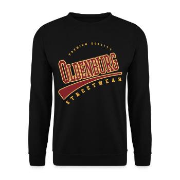 Oldenburg Deutschland College High School Style - Unisex Pullover - Schwarz - Vorne - Alina (178cm) & Michal (187cm)