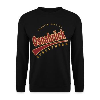 Osnabrück Germany College High School Style - Unisex Sweatshirt - black - Front - Alina (178cm) & Michal (187cm)