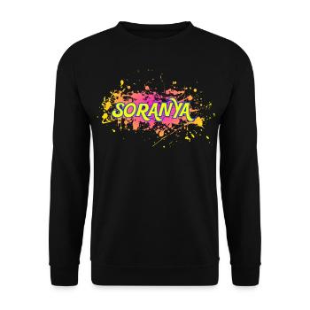 Soranya - Unisex Pullover - Schwarz - Vorne - Alina (178cm) & Michal (187cm)