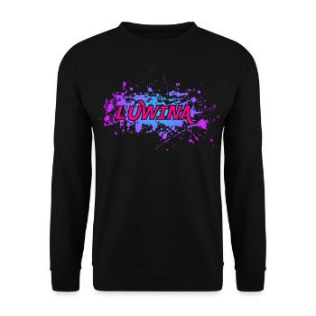 Luwina - Unisex Pullover - Schwarz - Vorne - Alina (178cm) & Michal (187cm)