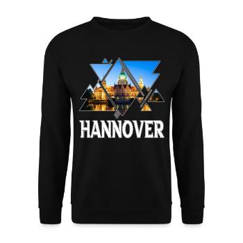 Hanovre Allemagne Ville Skyline Home Love - Sweat-shirt Unisexe - noir - Devant - Alina (178cm) & Michal (187cm)