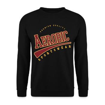 Aerobic Sportaerobic Sport Fitness Training - Unisex Pullover - Schwarz - Vorne - Alina (178cm) & Michal (187cm)
