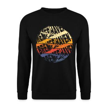 Bremerhaven Allemagne Ville Vintage Rétro - Sweat-shirt Unisexe - noir - Devant - Alina (178cm) & Michal (187cm)