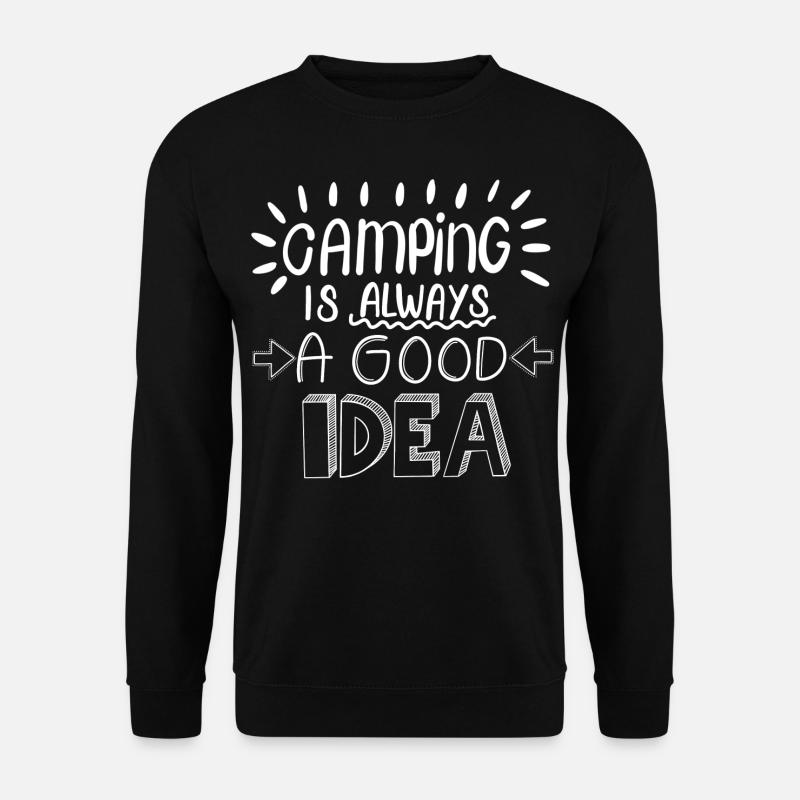 Idée de camping - Sweat-shirt Unisexe - noir