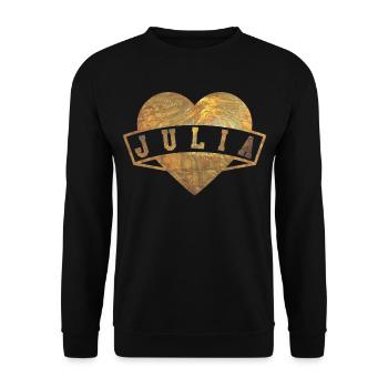 Julia Herzen Gold - Unisex Sweatshirt - black - Front - Alina (178cm) & Michal (187cm)