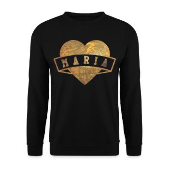 Maria Herzen Gold - Unisex Sweatshirt - black - Front - Alina (178cm) & Michal (187cm)