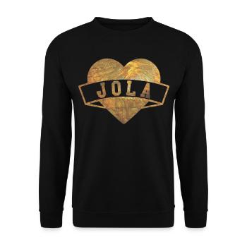 Jola Hearts Gold - Sweat-shirt Unisexe - noir - Devant - Alina (178cm) & Michal (187cm)