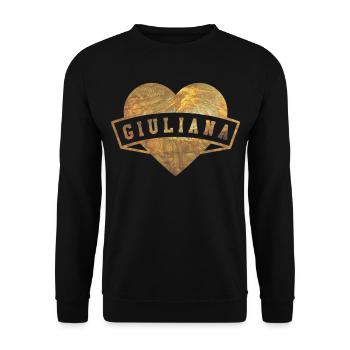Giuliana Hearts Gold - Sweat-shirt Unisexe - noir - Devant - Alina (178cm) & Michal (187cm)