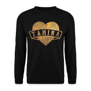Tamina Hearts Gold - Sweat-shirt Unisexe - noir - Devant - Alina (178cm) & Michal (187cm)