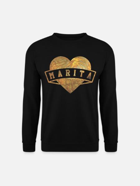 Marita Hearts Gold - Unisex Sweatshirt - black