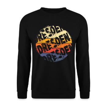 Dresde Allemagne Ville Vintage Retro Skyline - Sweat-shirt Unisexe - noir - Devant - Alina (178cm) & Michal (187cm)