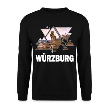 Würzburg Allemagne Ville Skyline Home Love - Sweat-shirt Unisexe - noir - Devant - Alina (178cm) & Michal (187cm)