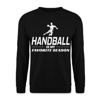 Handball Joueur Sport Équipe Handballeur - Sweat-shirt Unisexe - noir - Devant - Alina (178cm) & Michal (187cm)