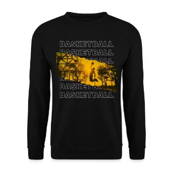 Basketteur Basketteur Dunking Joueur sportif - Sweat-shirt Unisexe - noir - Devant - Alina (178cm) & Michal (187cm)