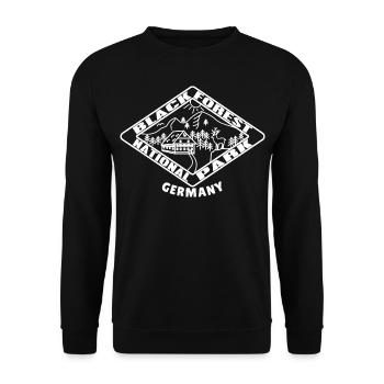Black Forest National Park Hikers Black Forest - Unisex Sweatshirt - black - Front - Alina (178cm) & Michal (187cm)