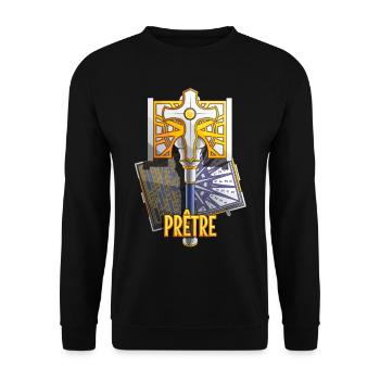 Classe Prêtre - Jeu de role - Sweat-shirt Unisexe - noir - Devant - Alina (178cm) & Michal (187cm)