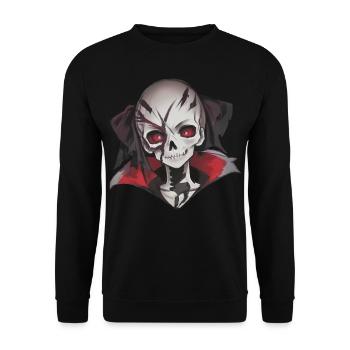 Demonic magic on Halloween night - Unisex Sweatshirt - black - Front - Alina (178cm) & Michal (187cm)