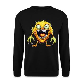 Halloween Monster Zombie Effrayant Costume d’horreur - Sweat-shirt Unisexe - noir - Devant - Alina (178cm) & Michal (187cm)