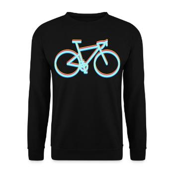 Gravel Bike Vélo de route Bike Glitch - Sweat-shirt Unisexe - noir - Devant - Alina (178cm) & Michal (187cm)