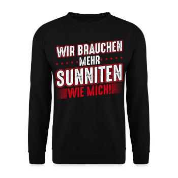 Hatay Sunniten Antakya - Unisex Pullover - Schwarz - Vorne - Alina (178cm) & Michal (187cm)