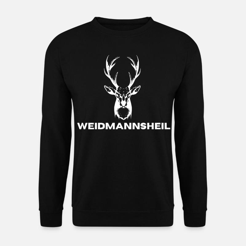 Weidmannsheil Jagd Jäger - Unisex Pullover - Schwarz