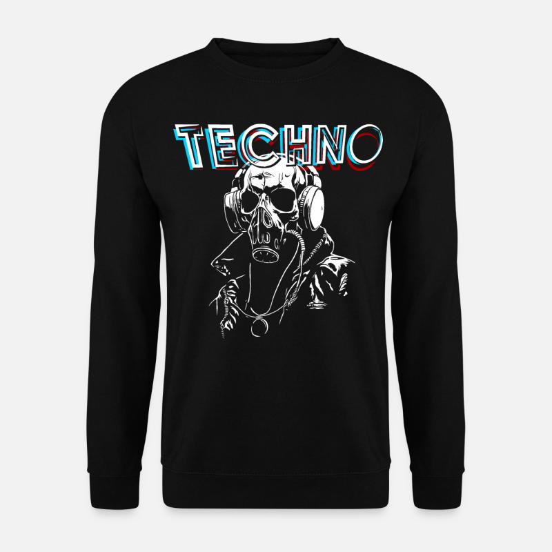 TECHNO - Unisex Pullover - Schwarz
