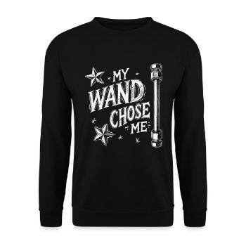 My Wand is HPLC High Performance Chromatography - Unisex Sweatshirt - black - Front - Alina (178cm) & Michal (187cm)