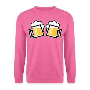 2 chopes à bière bavaroise Prosten (chopes à bière / 3C) - Sweat-shirt Unisexe - rose - Devant