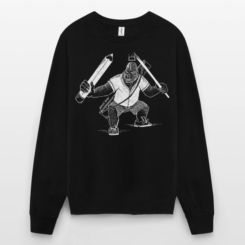 Creative King Gorilla – Der Chef mit dem Stift Unisex Pullover