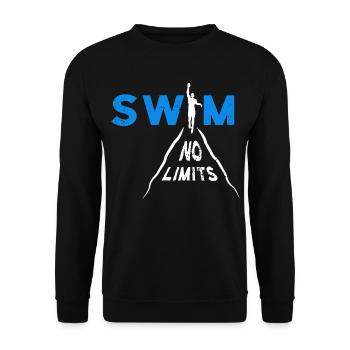 Swimming Swim No Limits - Unisex Sweatshirt - black - Front - Alina (178cm) & Michal (187cm)