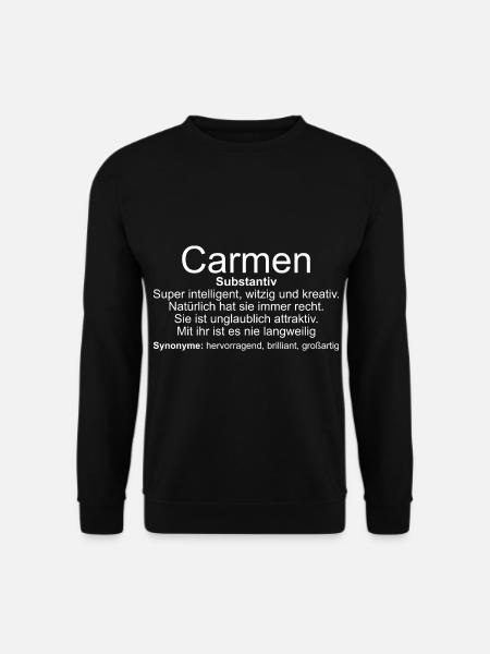 Name Definition Carmen - Unisex Sweatshirt - black