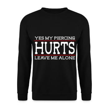 Piercer Piercing Studio - Unisex Sweatshirt - black - Front - Alina (178cm) & Michal (187cm)