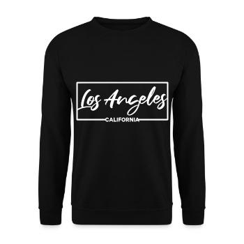 Los Angeles, Californie - Sweat-shirt Unisexe - noir - Devant - Alina (178cm) & Michal (187cm)