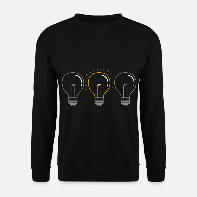 Glühbirne - Unisex Pullover - Schwarz