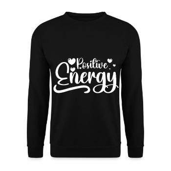 Positive Energie Yogaübung Yoga - Unisex Pullover - Schwarz - Vorne - Alina (178cm) & Michal (187cm)