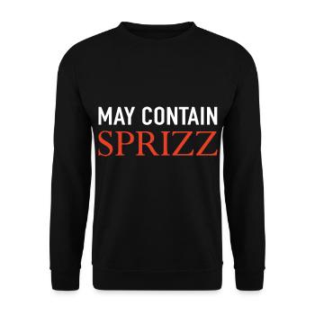 May Contain Sprizz - Unisex Pullover - Schwarz - Vorne - Alina (178cm) & Michal (187cm)