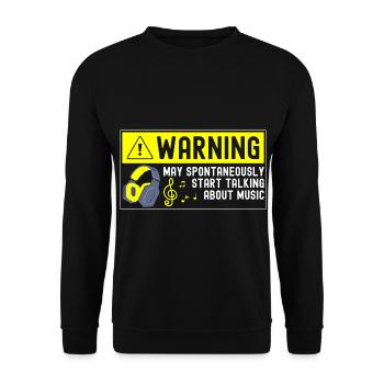 Dj Party Songs Genre - Unisex Sweatshirt - black - Front - Alina (178cm) & Michal (187cm)
