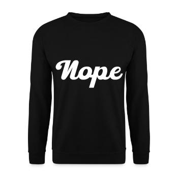 Non, pas - Sweat-shirt Unisexe - noir - Devant - Alina (178cm) & Michal (187cm)