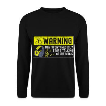 Music Band Concert Music Style - Unisex Sweatshirt - black - Front - Alina (178cm) & Michal (187cm)