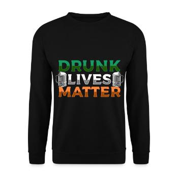 Irish Irish Holiday Beer - Unisex Sweatshirt - black - Front - Alina (178cm) & Michal (187cm)