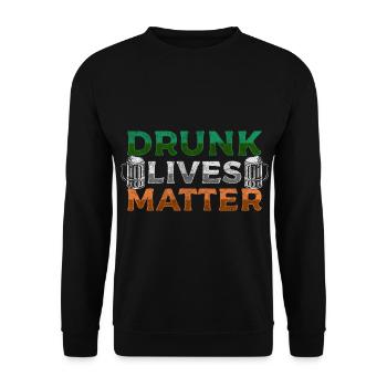 Pub Drinker Tourism Island - Unisex Sweatshirt - black - Front - Alina (178cm) & Michal (187cm)