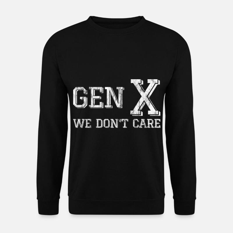 Gen X We Don't Care 3 - Unisex Pullover - Schwarz