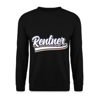 Rentner Rente - Unisex Pullover - Schwarz - Vorne - Alina (178cm) & Michal (187cm)