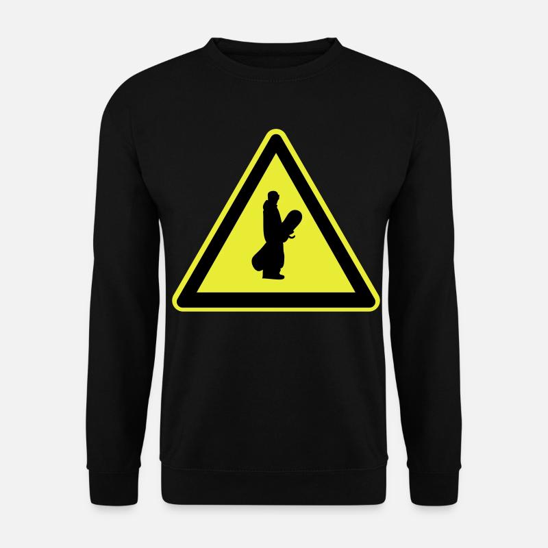 Snowboard plate - Unisex Sweatshirt - black