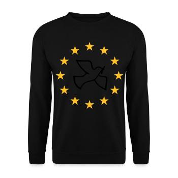 Paix a plongé dans les étoiles - Sweat-shirt Unisexe - noir - Devant - Alina (178cm) & Michal (187cm)