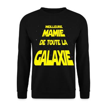 Meilleure mamie de la galaxie - Sweat-shirt Unisexe - noir - Devant - Alina (178cm) & Michal (187cm)