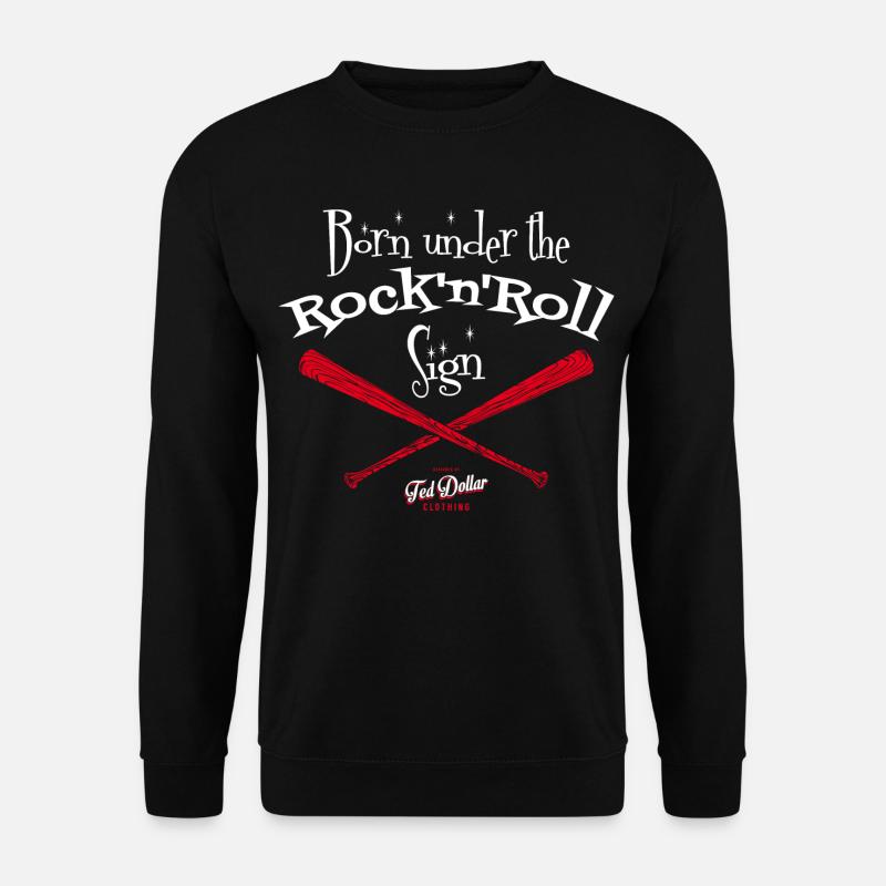 Né sous le Signe du Rock'n'Roll - Sweat-shirt Unisexe - noir